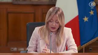 🔴 INTERVENTO DI MELONI ALLA 29° SEDUTA DEL COMINT