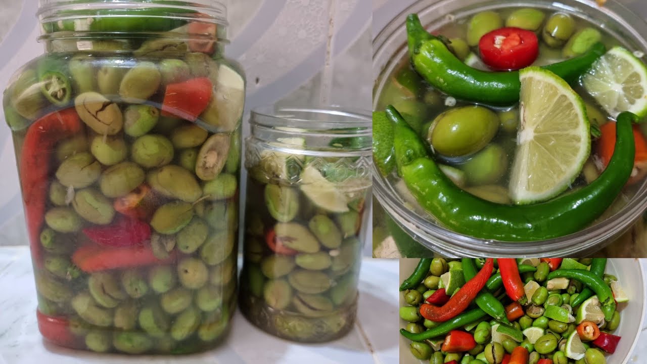 تحضير زيتون مسلالة بالطريقة التقليدية كتوجد فأقل من 4أيام