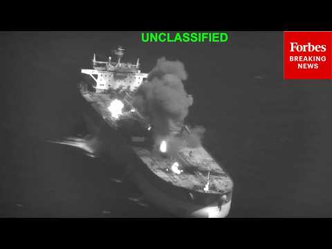 BREAKING: US Releases Footage Of Strikes On Iranian Oil Tankers Following Iran Strikes On US Ships