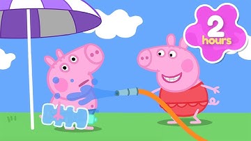 MEGA Water Fight BRAWL 💦☀️ | Peppa Pig Full Episodes | 2 Hours of Kid