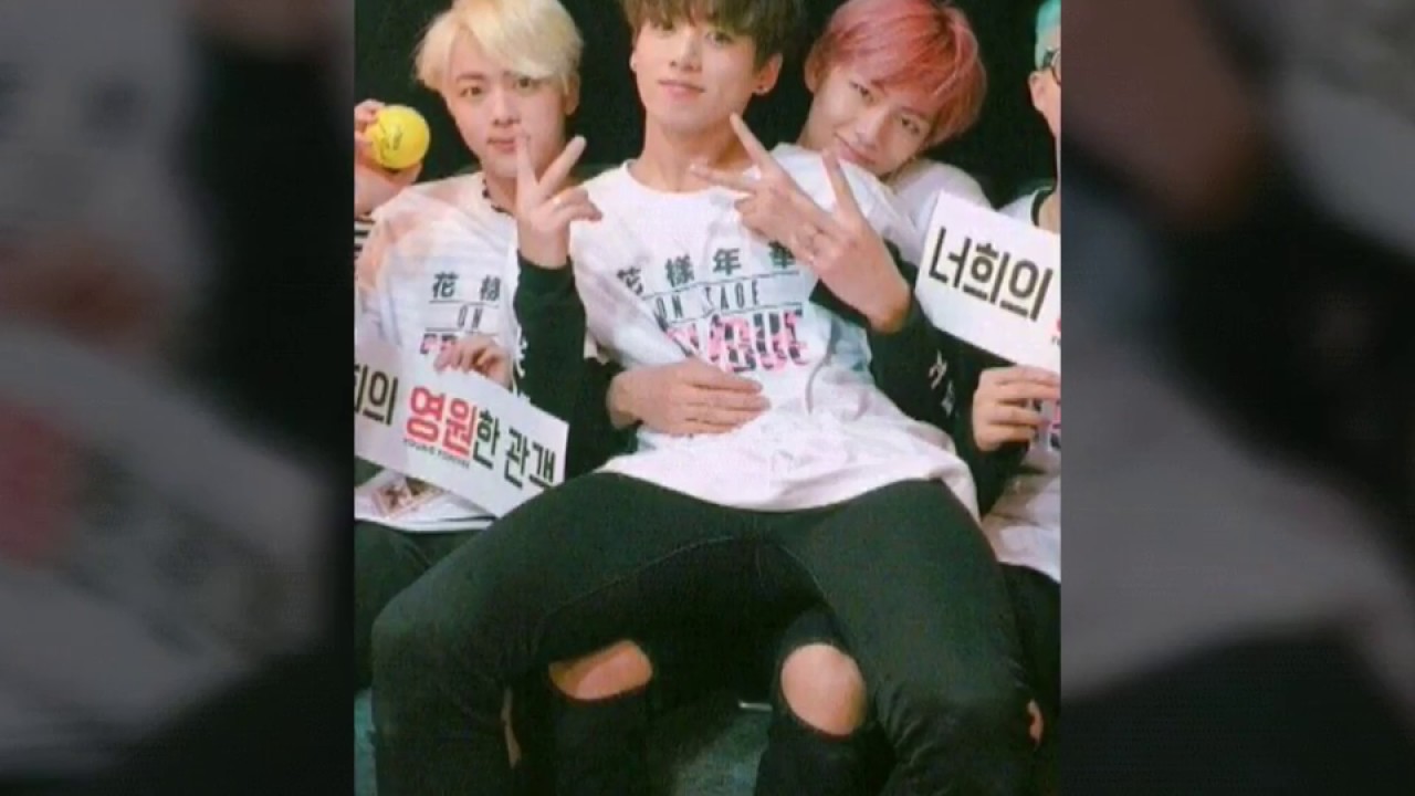 Taekook Sitting on Each Other Laps