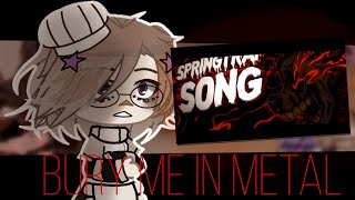 🇷🇺🇺🇲Реакция gacha life на Song SPRINGTRAP FNAF "BURY ME IN METAL"