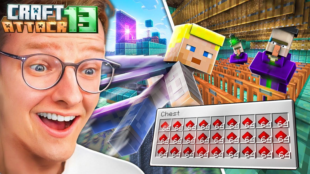 ICH BAUE MEINE HEXENFARM! UNENDLICH REDSTONE 🤯  CRAFTATTACK 13 🔥