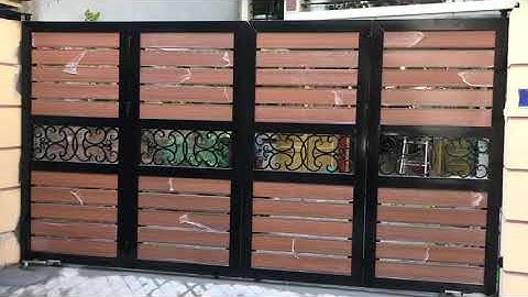 Motor âm sàn cho cổng 4 cánh mở gấp an toàn, gọn đẹp, đóng mở dễ dàng tiện lợi