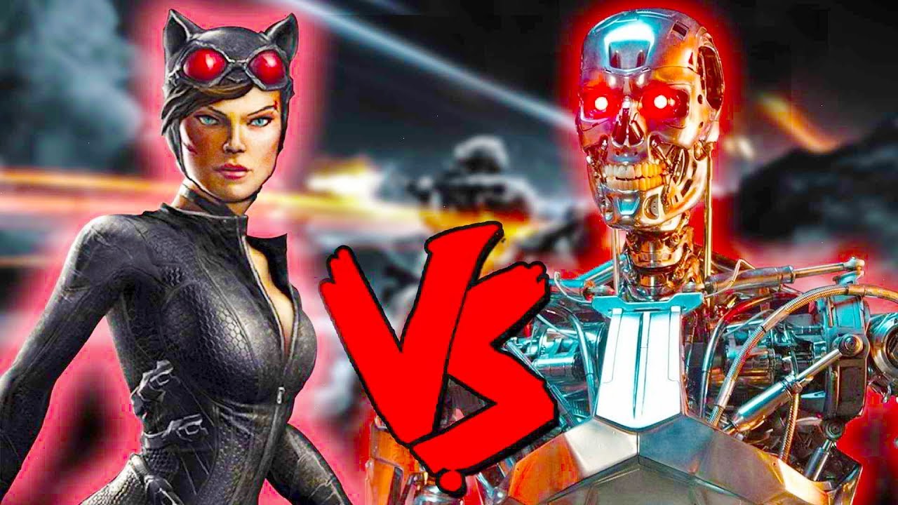 Catwoman Vs Terminator Apocalypse - Epic Battle - Injustice 2 Costume Skin Mod
