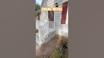 Railing Install #diy #construction #frontporch #rebuild #railings #howto #stepbystep #bluecollar