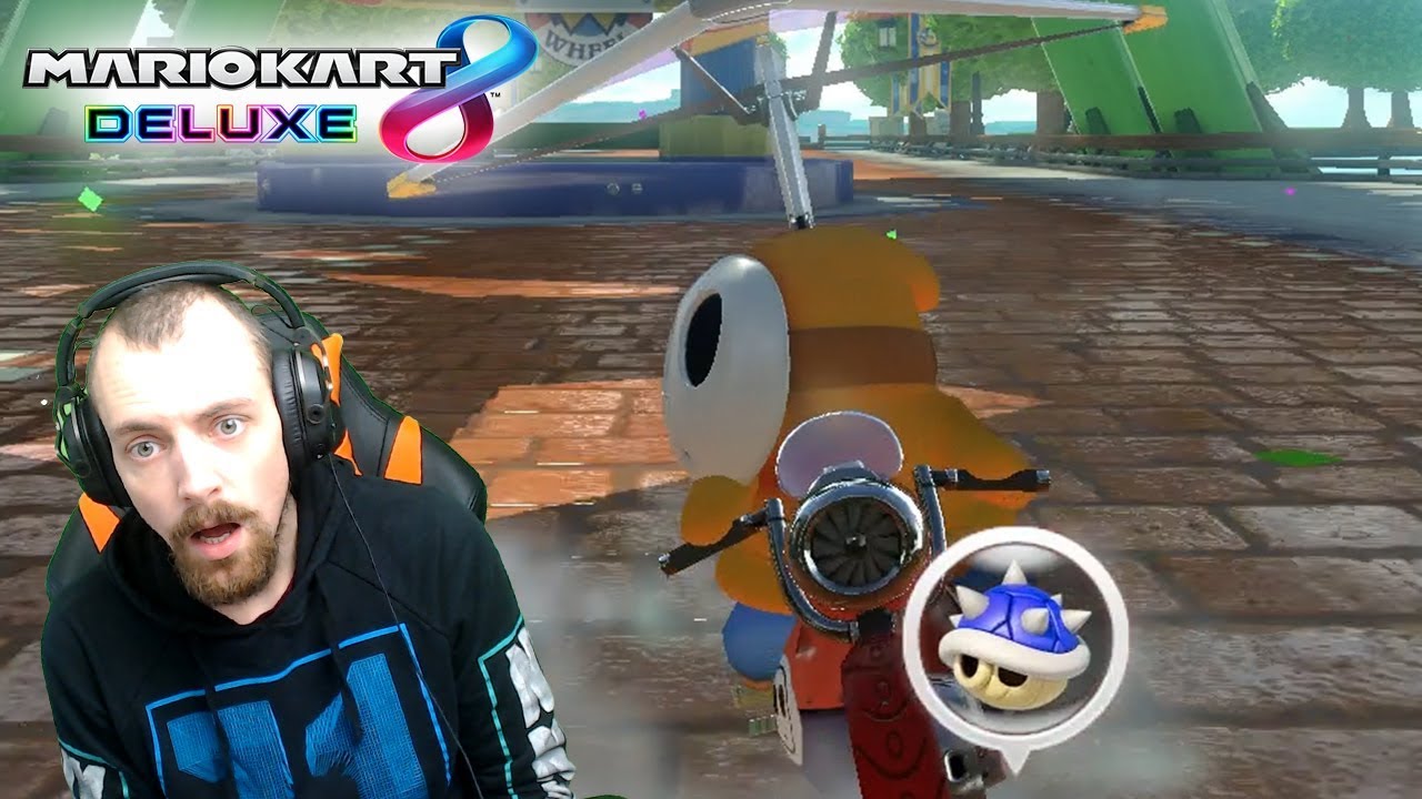 Mario Kart 8 Deluxe Blauen Panzer Abwehren