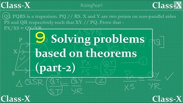 Triangles - 9. Solving problems based on the theorems (we just learned) part-2