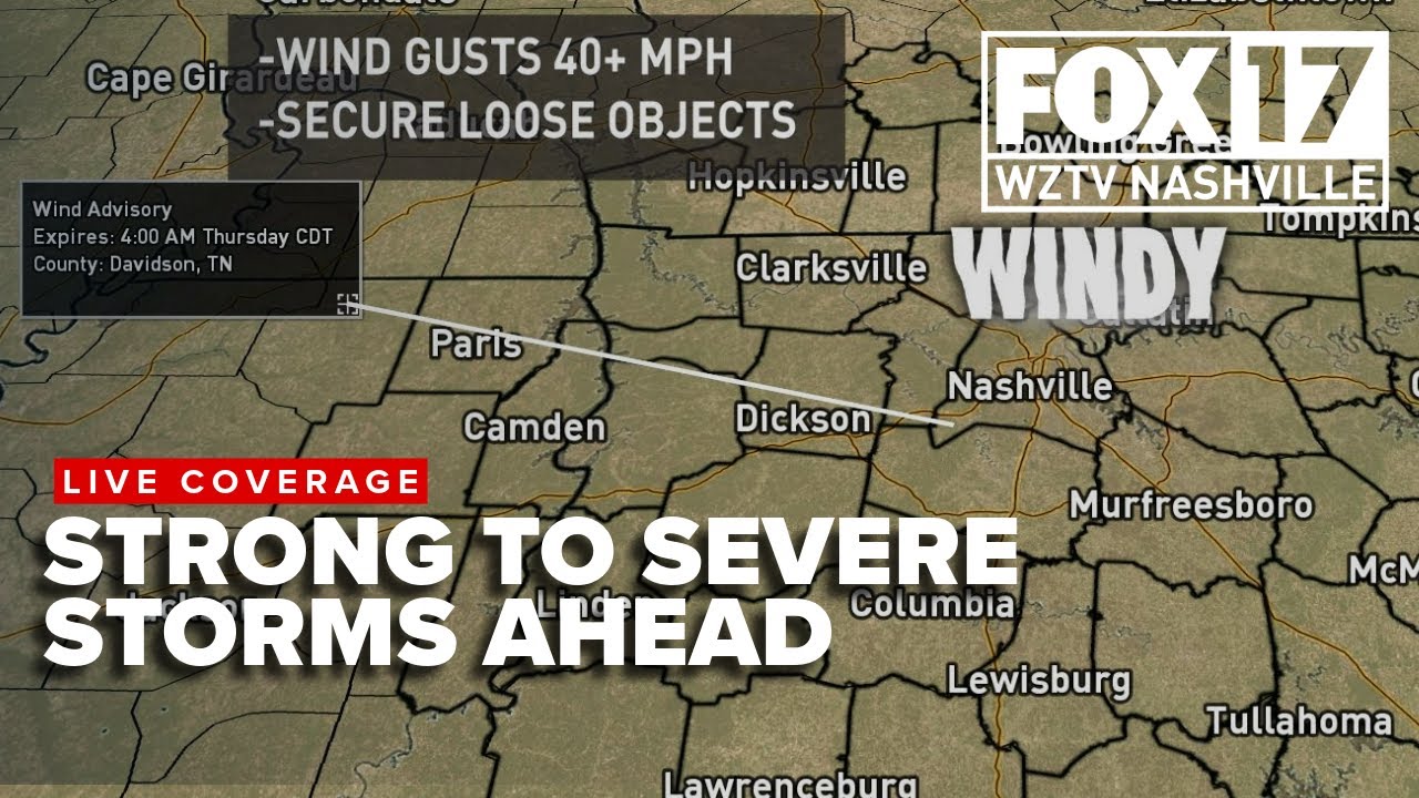 Monitoring Severe Storms Wednesday - YouTube