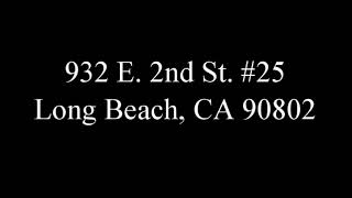 932 E. 2nd St. #25 Offered by Ernst and Haas