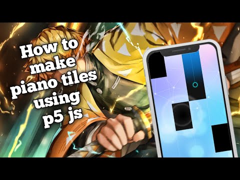 How to make piano tiles using p5 javascript