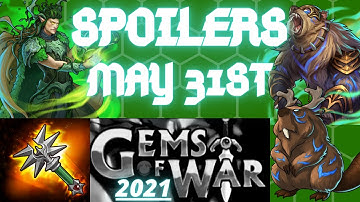 SPOILERS MAY 31st 2021 | Gems of War Preview | Events New MYTHIC Troops Weapons ALL platforms