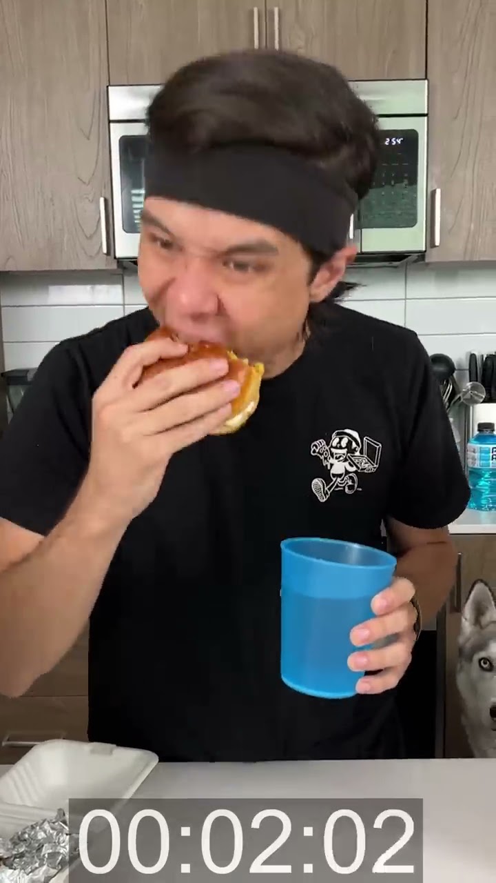The FASTEST MrBeast Burger Ever Eaten