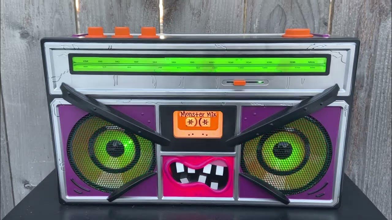 Animated 15" 'Monster Mix' Haunted Boombox (Factory Error) Gemmy