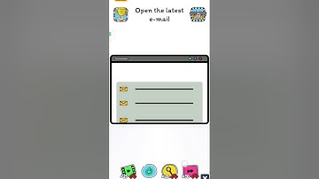 Brainstorm test level 38 open the latest e-mail  #brainstormtest #brainstorminggames #games