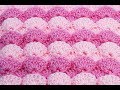 COMO HACER PUNTO DE ABANICOS EN RELIEVE A CROCHET MUY FACIL #crochet #ganchillo
