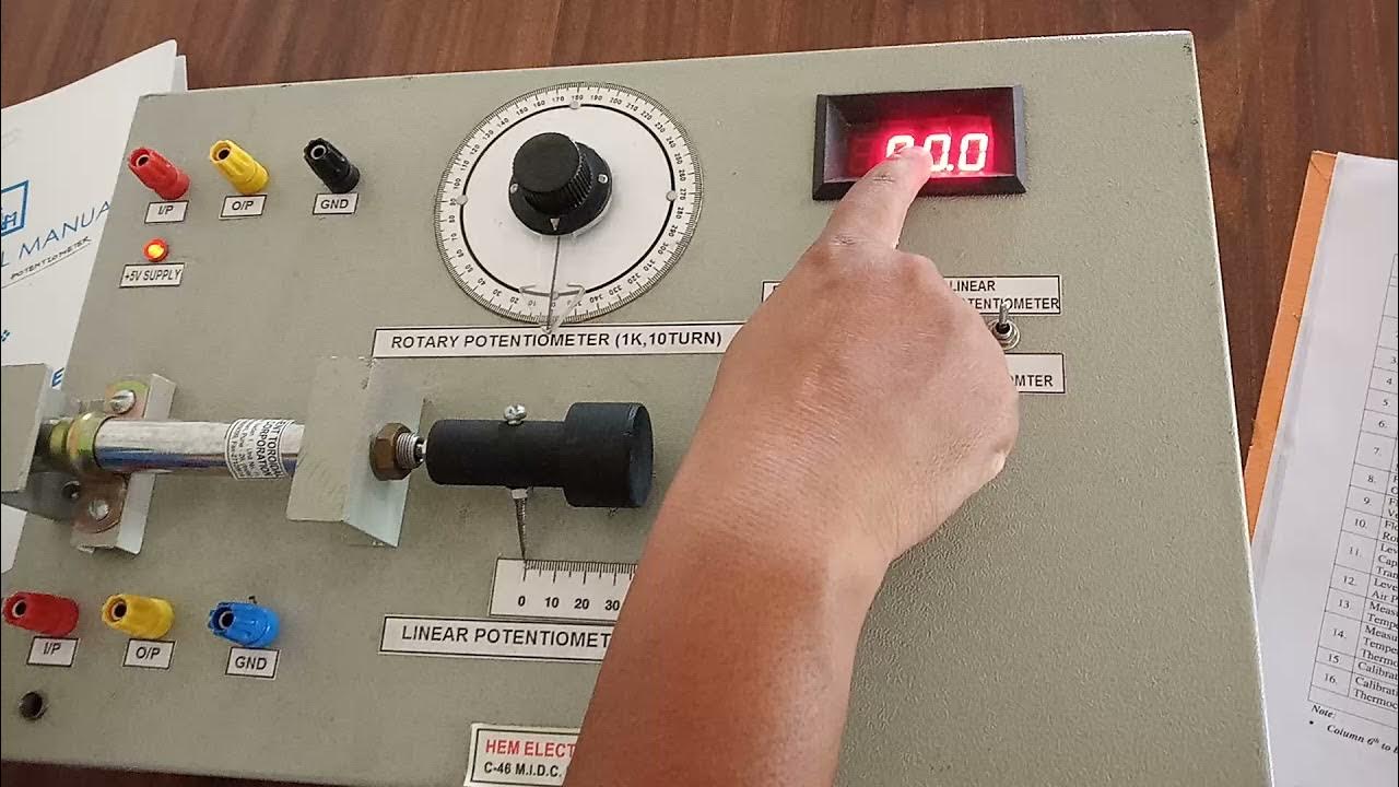 Potentiometer Experiment YouTube