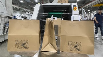 A460 Flat Handle Paper Bag Machine |Twisted Handle Paper Bag |2 Colors 1500mm Printing Online