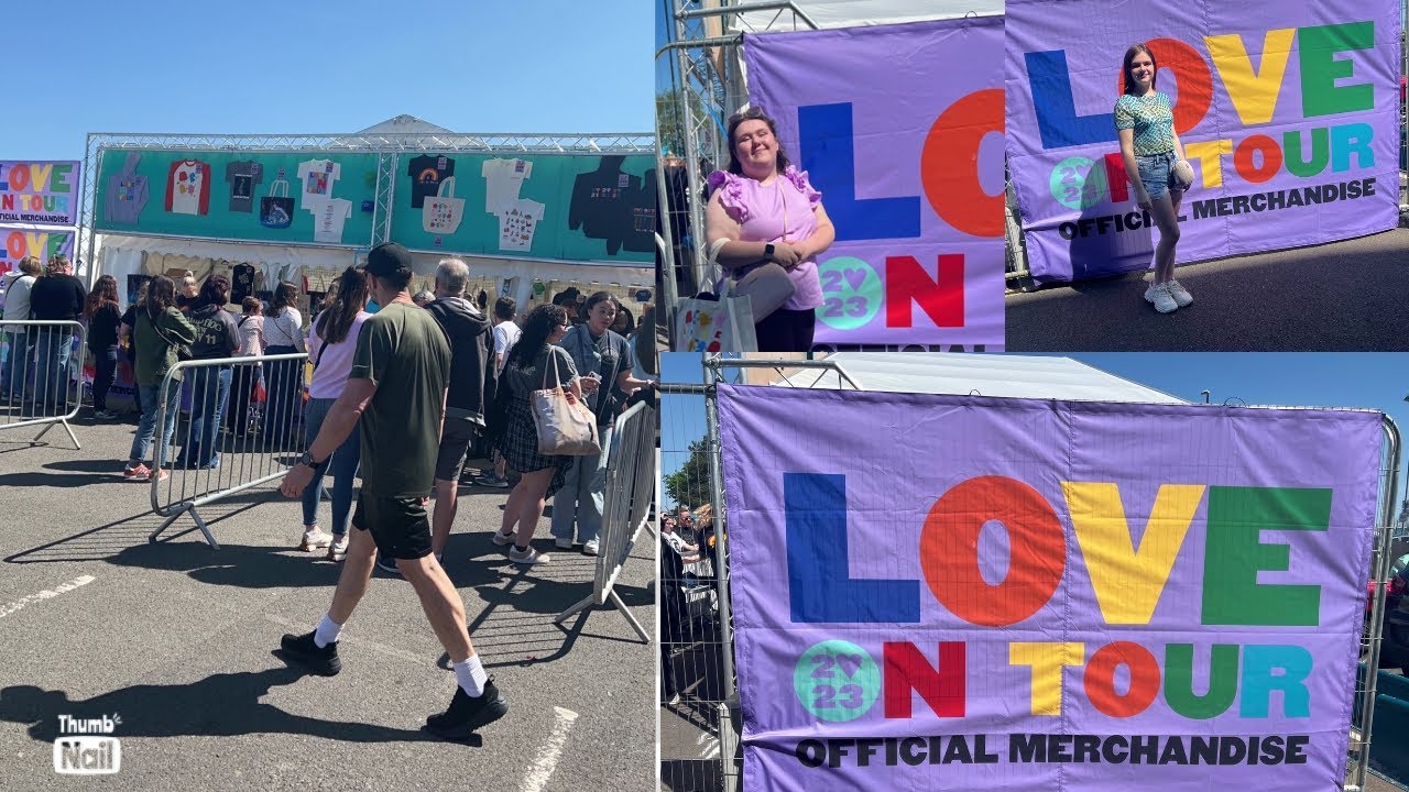 Love On Tour Vlog 1: i spent HOW MUCH at the early merch stand in Coventry!? Shopping and Haul
