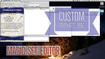 How to Add or Remove Templates to Magic Set Editor Mac OS X