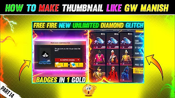 HOW TO MAKE THUMBNAIL LIKE GW MANISH @GWMANISH | PART 14 | IT