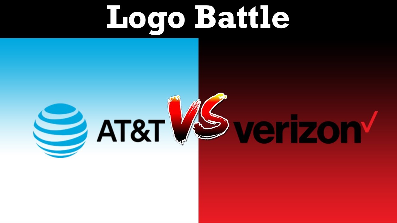 AT&T VS Verizon Logo Battle YouTube