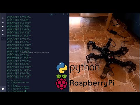 Control the Trossen Robotics Hexapod PhantomX Mk-III with Dynamixel Ax12 Motor on Linux using Python