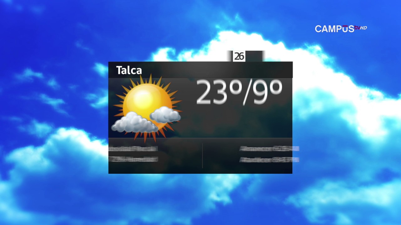 Tiempo 25 de noviembre de 2016 talca trabajo