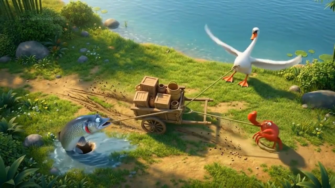 AI khởi động Ngữ văn 7 kết nối Bài 6: Thiên nga, cá măng và tôm hùm