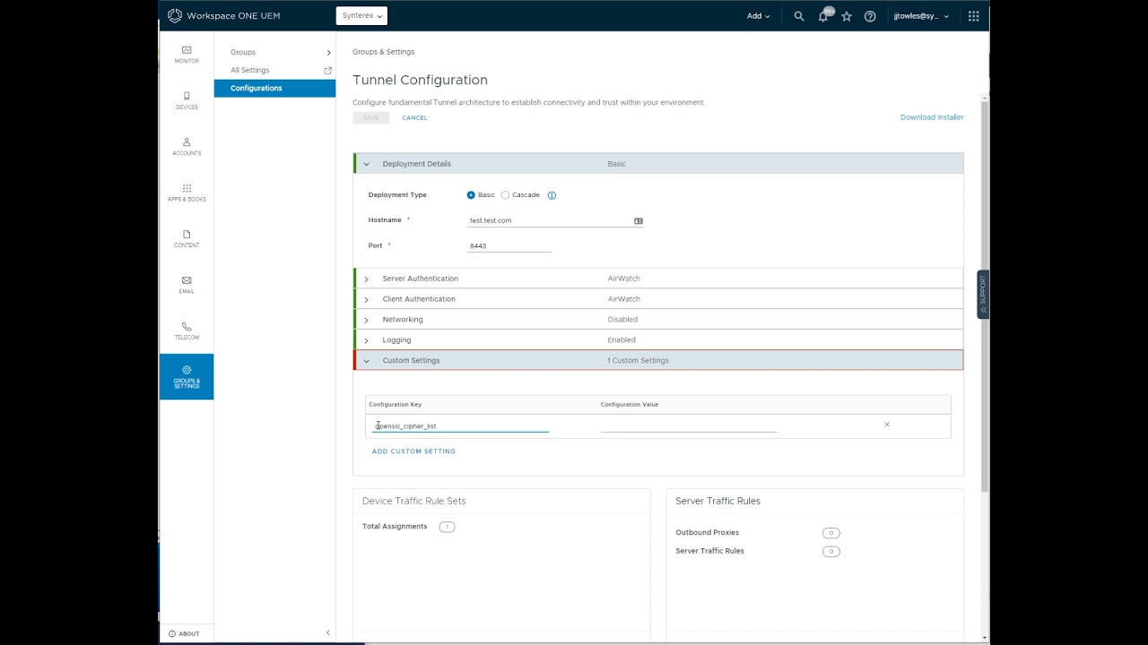 Enhancing your SSL Security in Workspace ONE UEM
