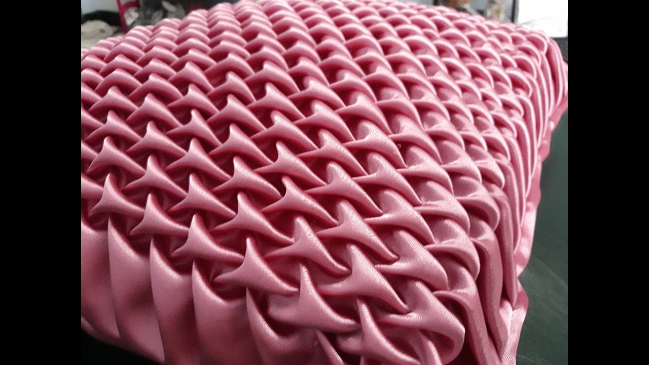 ผังหมอน/สอนวิธีเย็บ/วิธีจับจีบหมอนอิงลายสม๊อค (Smocking Pattern/Smocked Pillow/枕頭)