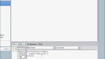 LotusScript Intro ( Ls01) - Hello world