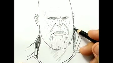 VERY EASY , how to draw thanos / learn drawing tutorial