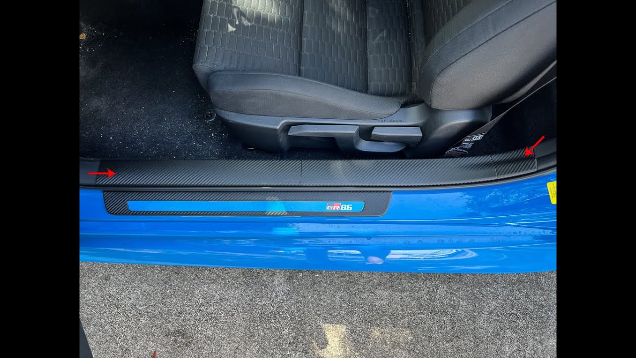 3D Carbon Door Sill Overlay Part 2 (Upper) - 2022 BRZ / GR86