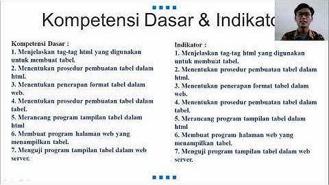 Format List & Tabel Pada HTML | Pemrograman Web dan Perangkat Bergerak | XI SMK RPL