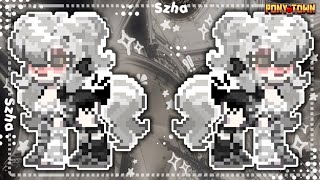 ✮⋆ Pony Town⋆˙ ∘₊✧─Soft Grunge Aesthetic Outfits Tutorial─✧₊∘ •°OC ideas°• ⋆˙ by szha screenshot 1