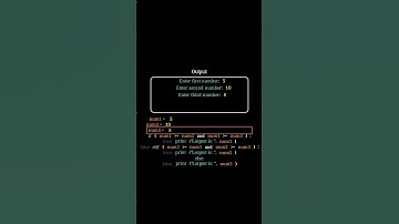 Else If || Largest From Three Numbers(part1) || DSA || Python || Animation #coding #python #shorts