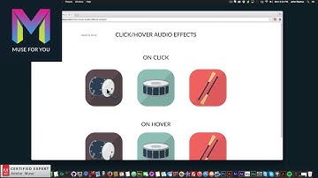 Click-Hover Audio Effects Widget | HTML5 Audio | Adobe Muse CC | Muse For You