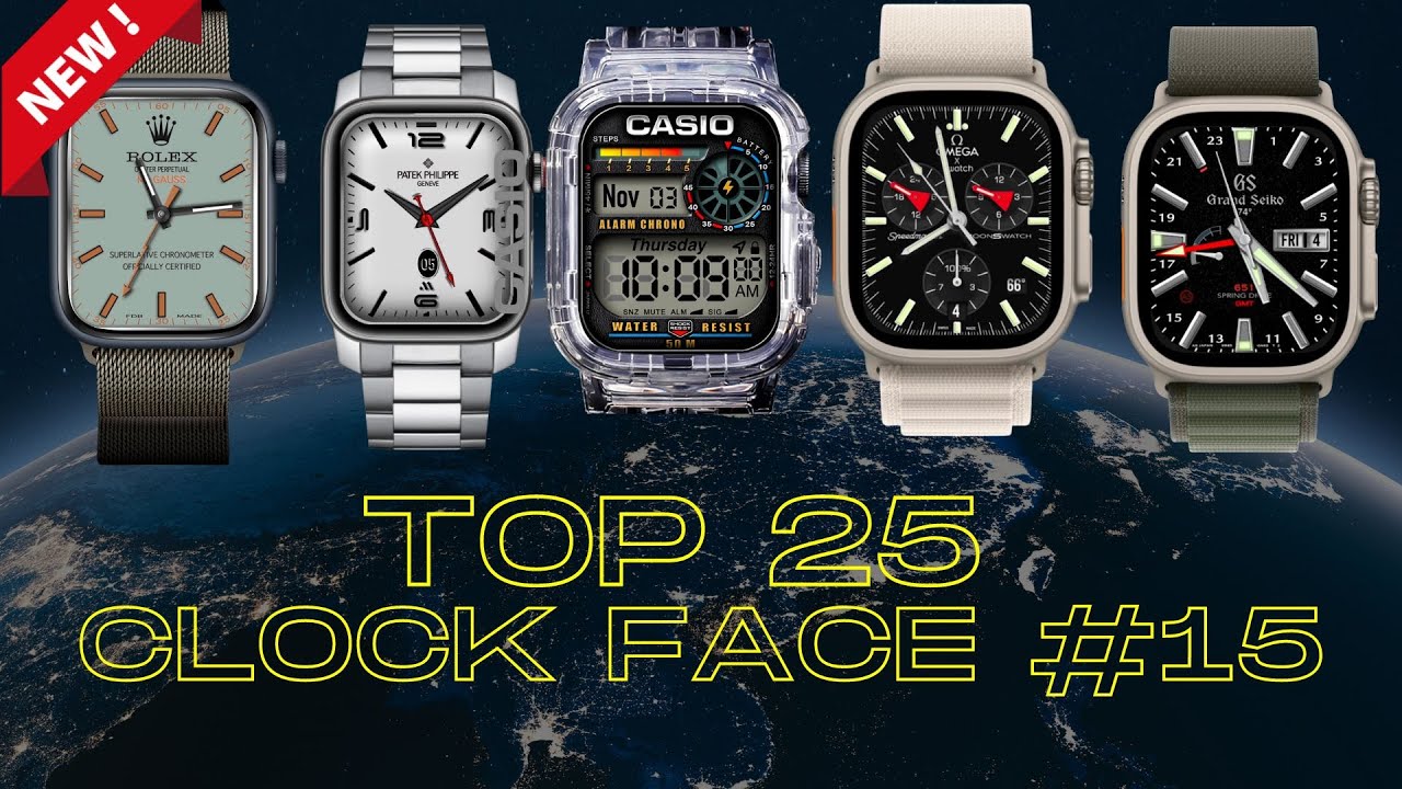 Top 25 Clock Faces For Apple Watch Beautiful | Clockology #15 - YouTube