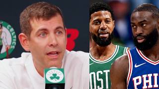Brad Stevens speaks on trading Jaylen Brown to 76ers and fans reaction