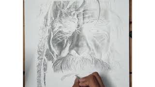NEGATIVE ART | REALISTIC ART | 1 MONTH IN 1 MINUTE