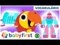 Desenho infantil em português | Aprender jogos com Larry | ovos surpresa | Robô | BabyFirst Brasil