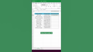 Create Barcodes in Excel in Seconds! 🔥