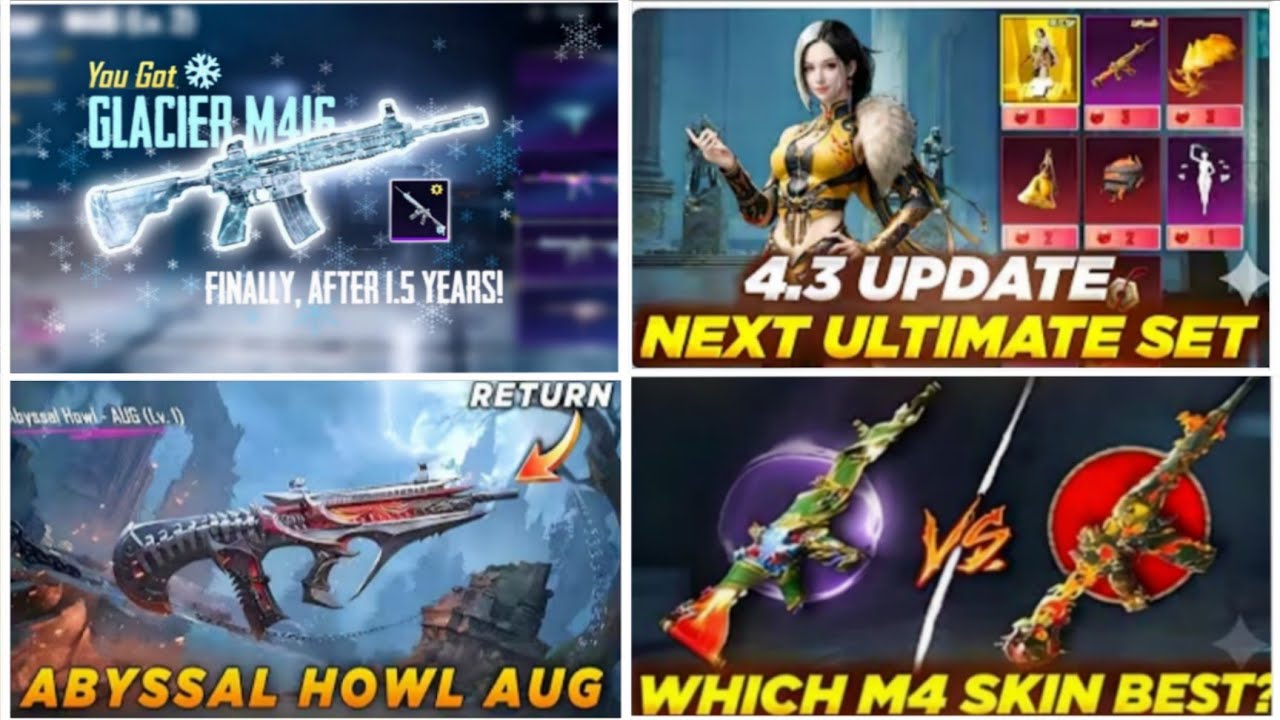  🔴BGMI NEXT ULTIMATE TRICK BGMI TIGER M416 VS NEW M416 BGMI ABYSSAL HOWL AUG RETUN M416 GLACIER 👍