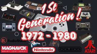 All video game consoles : 1st Generation 1972-1980