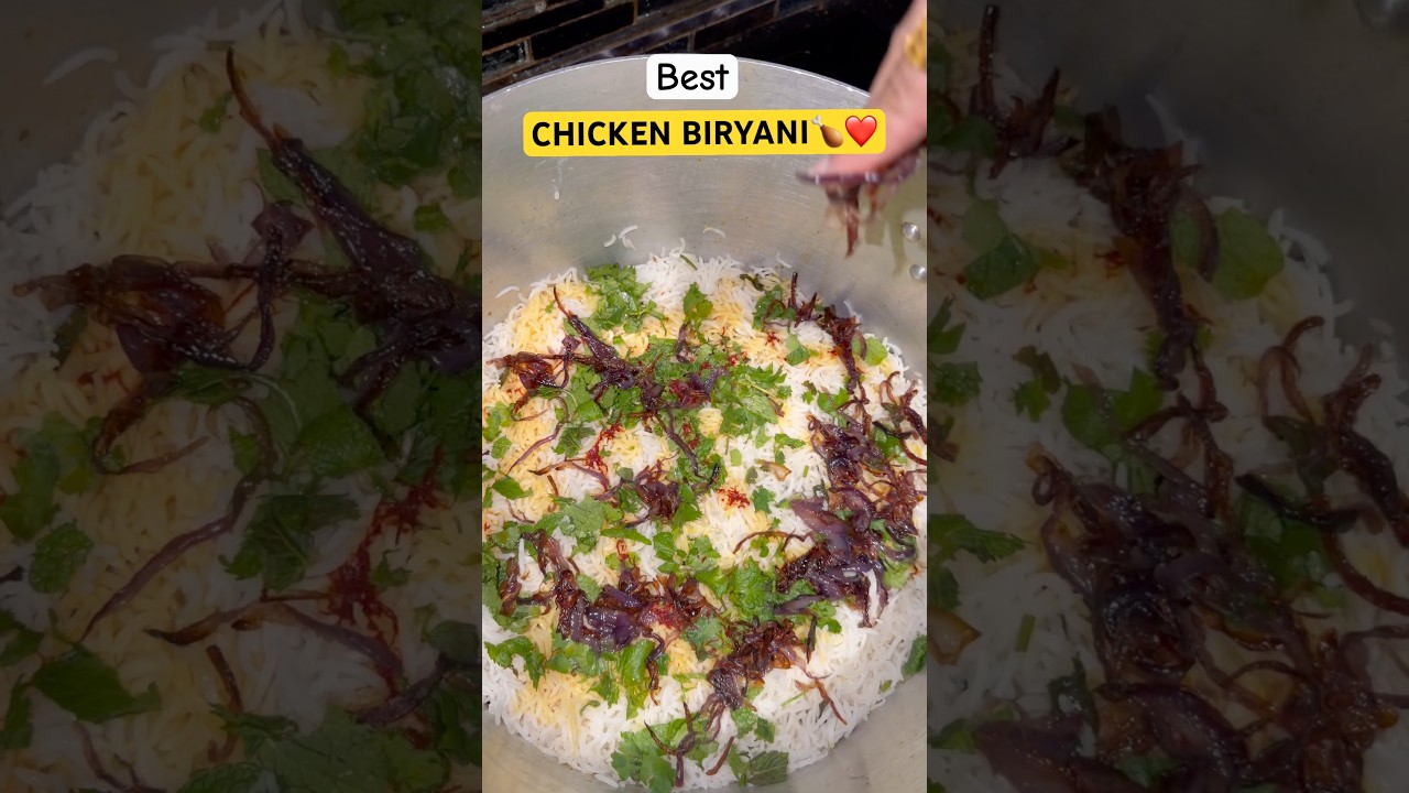 Chicken Biryani Lovers🤤| Easy Biryani at home #Shorts #chickenbiryani