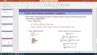 11. finite time linear quadratic regulator