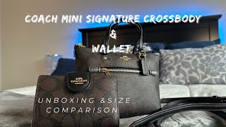 Coach Signature Mini Gallery Crossbody Bag and Wallet