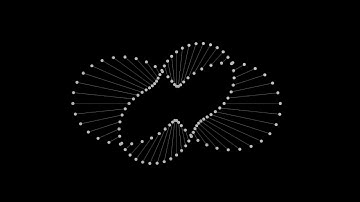 Double Pedal Curve Animated using Houdini