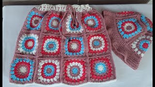 How to crochet granny square skirt for beginners
